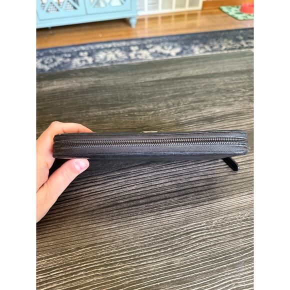 CHANEL Camellia Lambskin Round Zipper Long Wallet - Picture 9 of 13